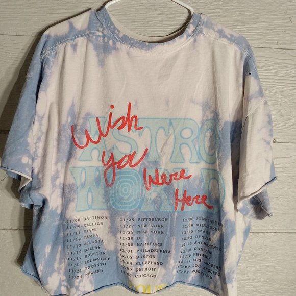 Travis Scott No Bystanders Astroworld 2019 Crop Tee Music Festival Tee T-shirt - Picture 12 of 12